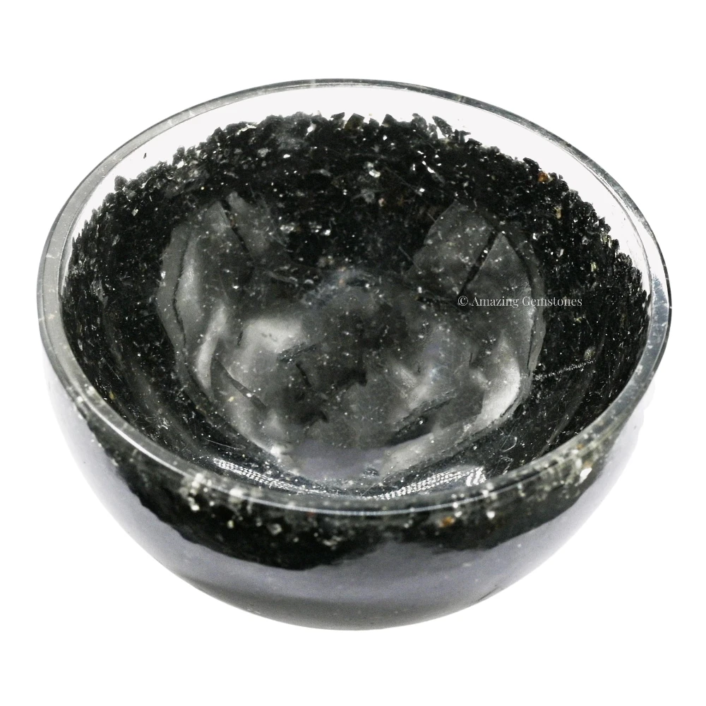 Shungite Crystal Orgone Bowl (4 Inch)