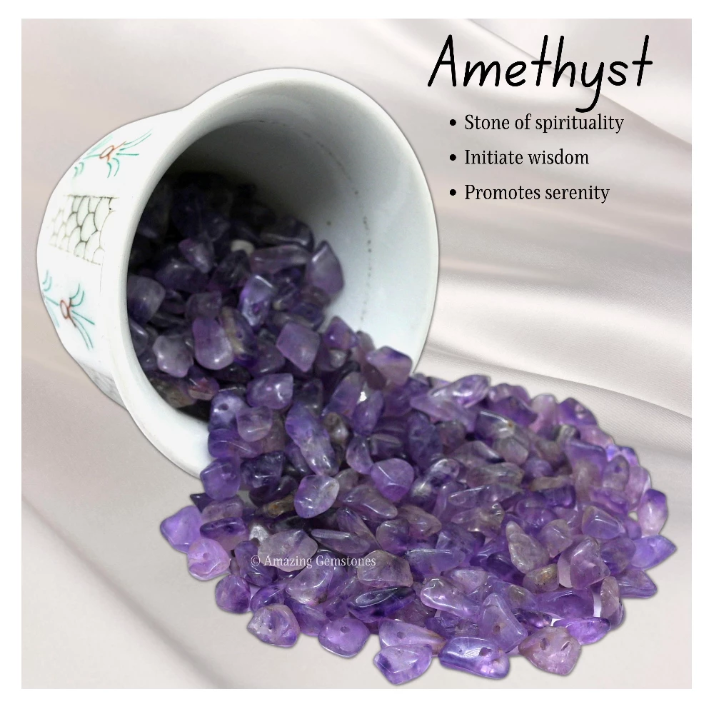 Amethyst Chips - Pre Drilled