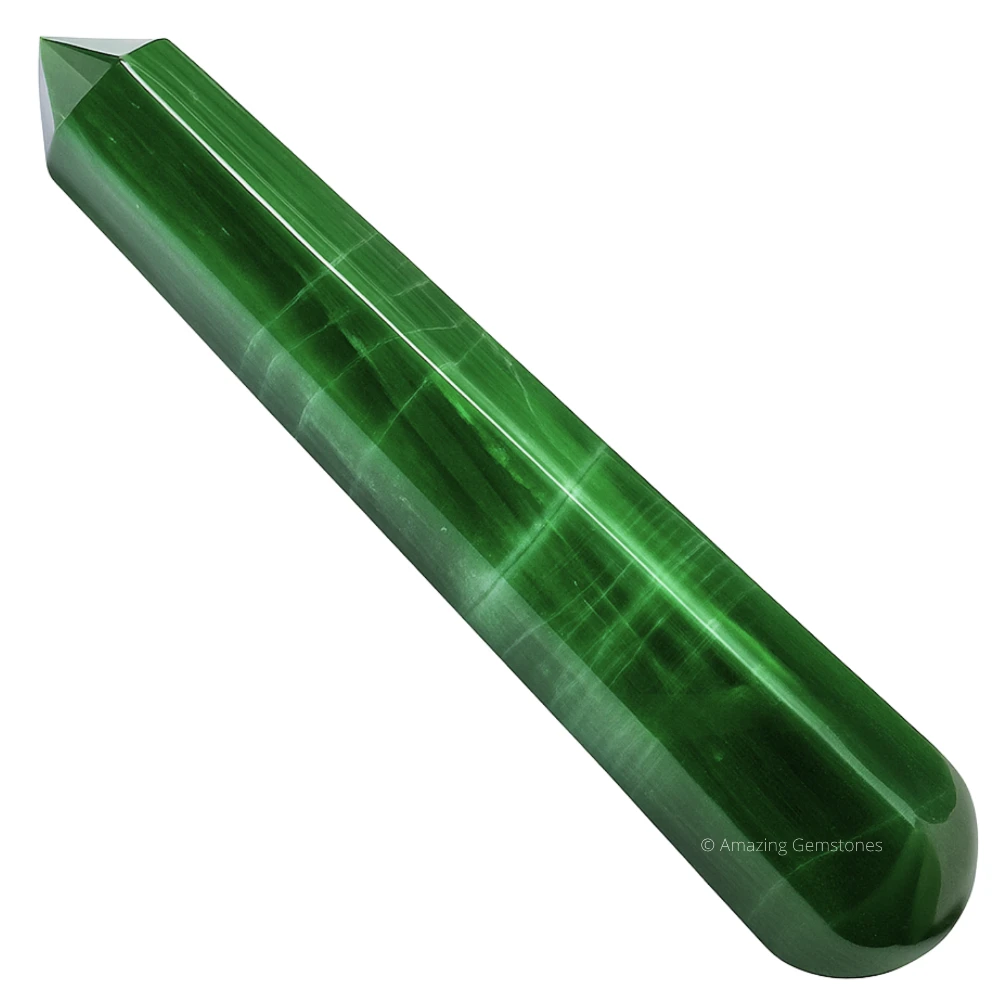 Green Aventurine Wand (Faceted)