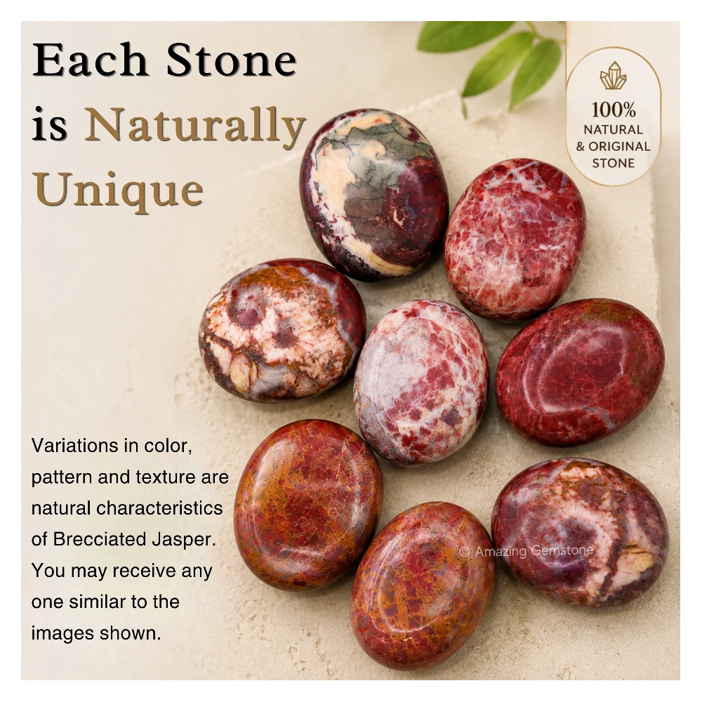 Brecciated Jasper Palm Stone