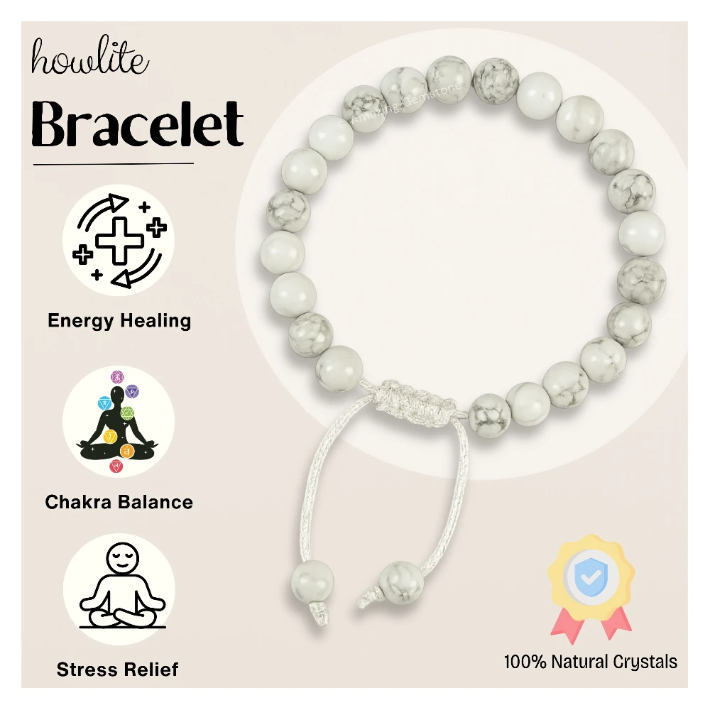 Howlite Bracelet (Adjustable)