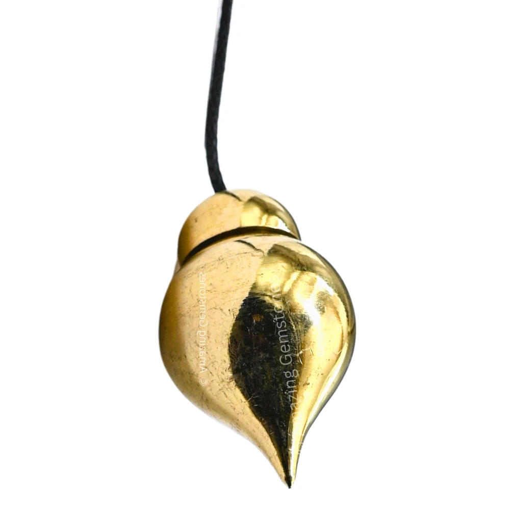 Metal Brass Pendulum - Gold Tear Drop (MP110)