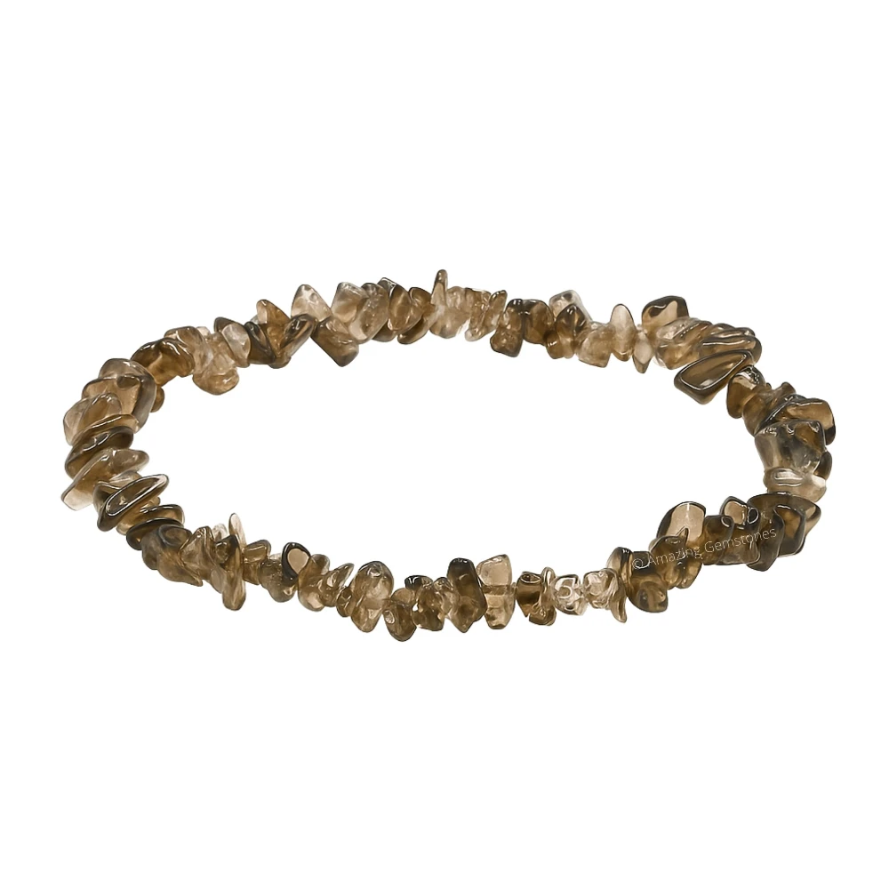 Smoky Quartz Chips Bracelet