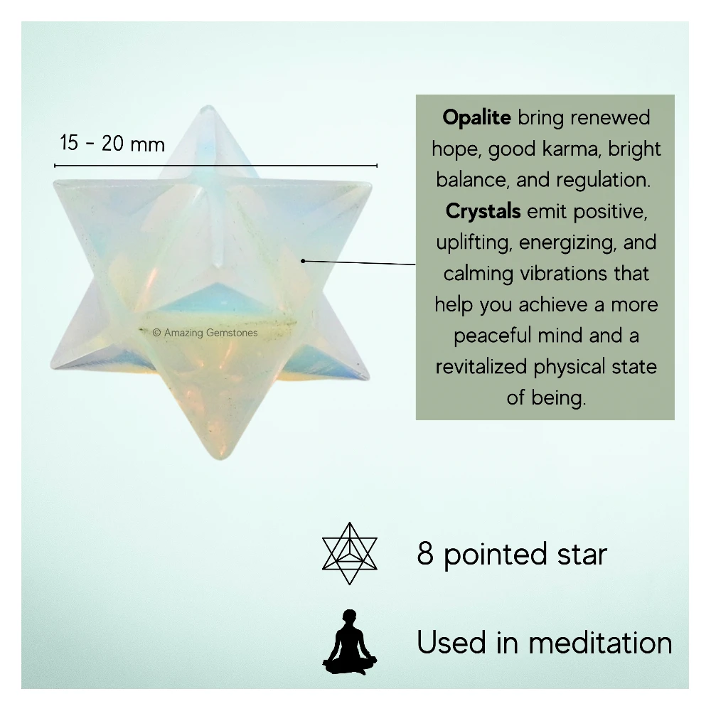 Opalite Merkaba (15-20 mm)