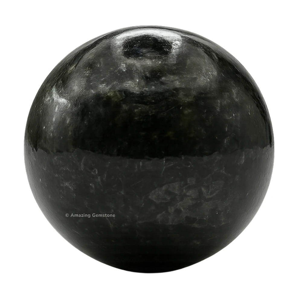 Nuummite Sphere (2 Inch)