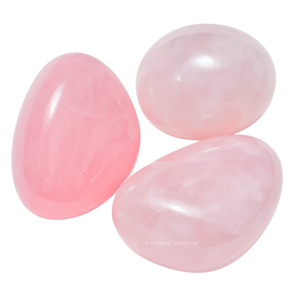 Tumbled Rose Quartz Crystals Stones (1 oz)
