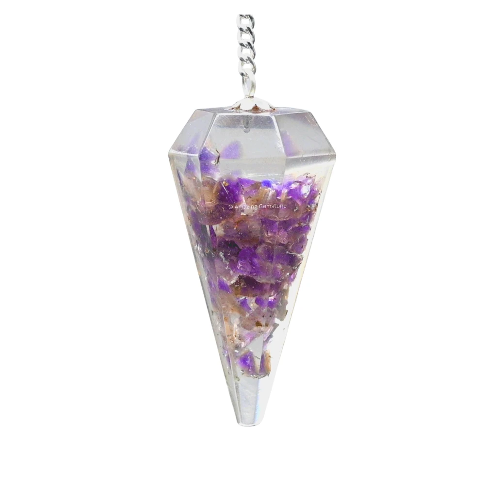 Amethyst Orgone Pendulum