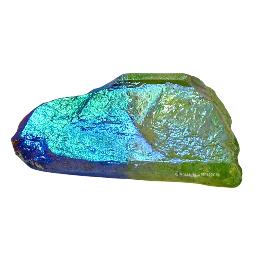 Apple Tanzine Aura Quartz Raw Crystal Points (1 LB)