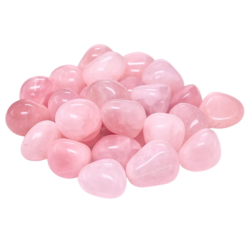 Tumbled Rose Quartz Crystals Stones (1000+ Carats)