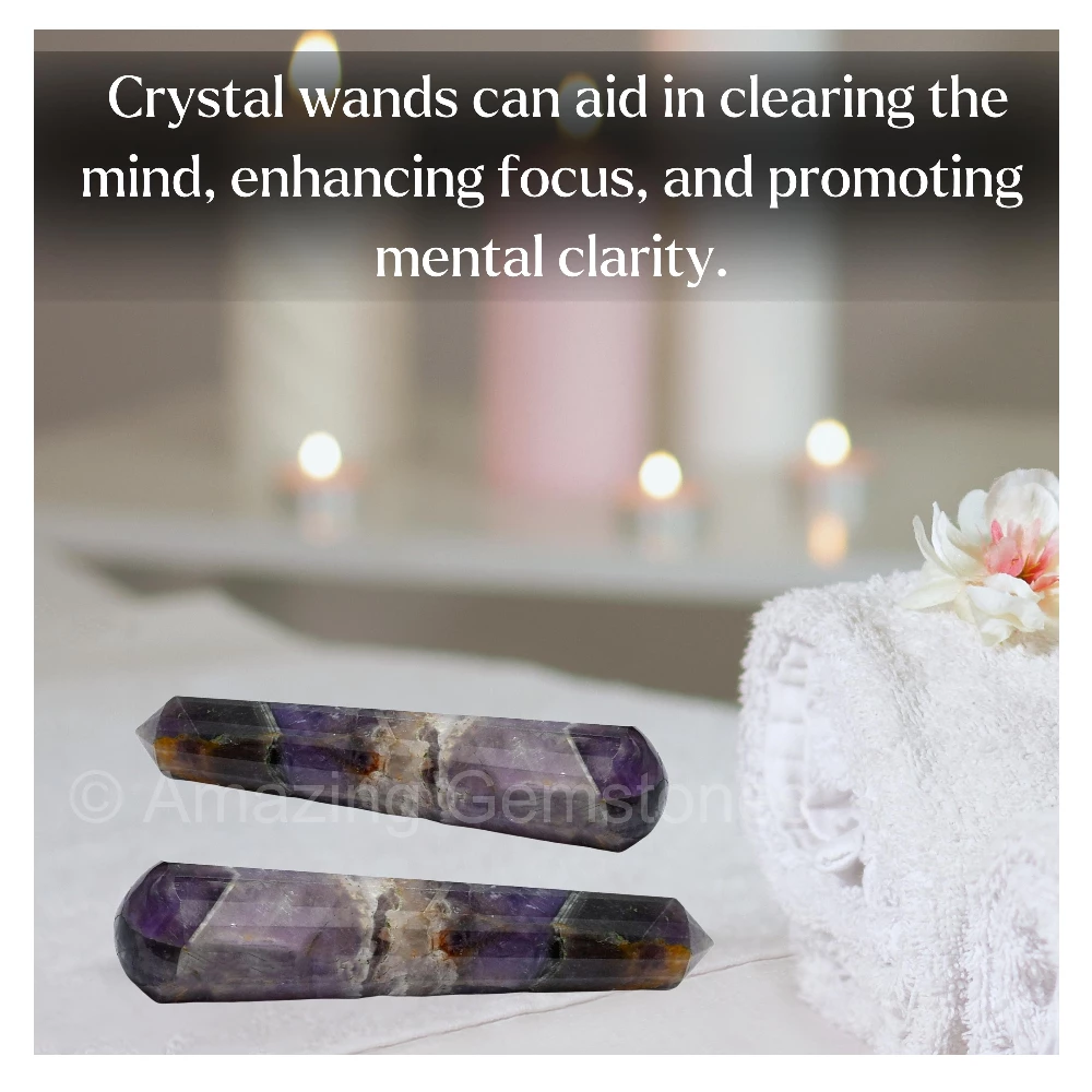 Amethyst Chevron Wand (Faceted)