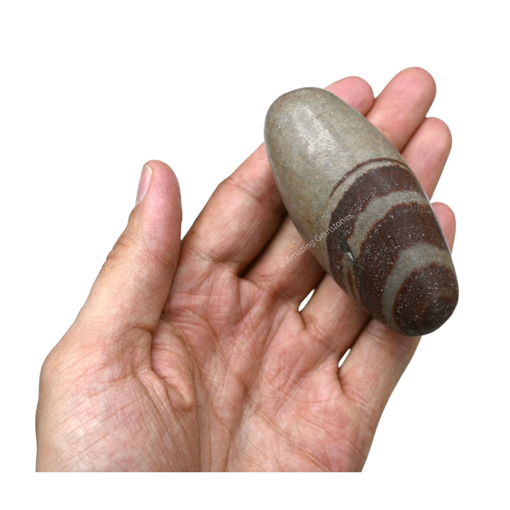 Narmadeshwar Shiva Lingam Stone(Unpolished) (3-3.5 Inch)