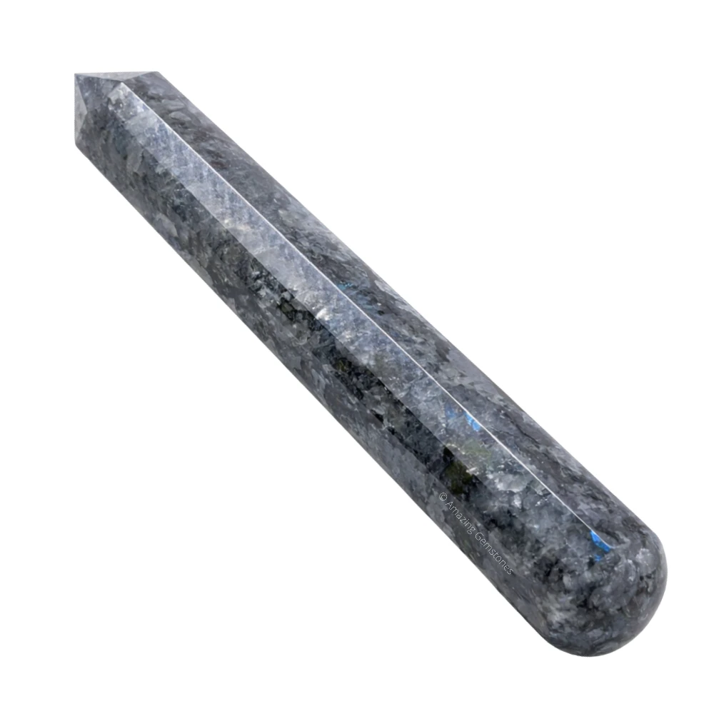 Larvikite Wand (Faceted)