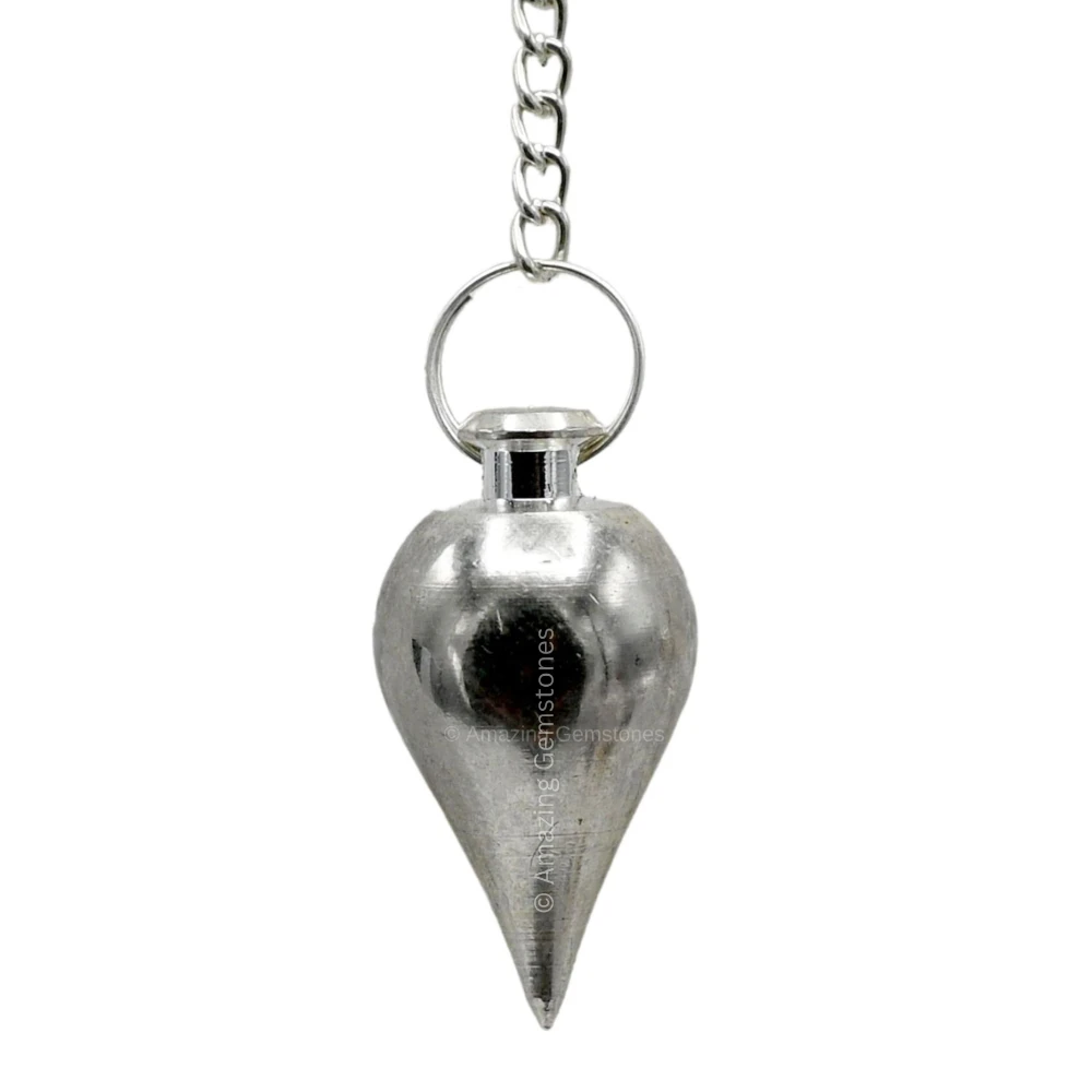Copper Metal Pendulum - Silver Tear Drop (MP01)