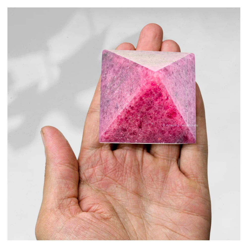 Rhodonite Pyramid (2 Inch)