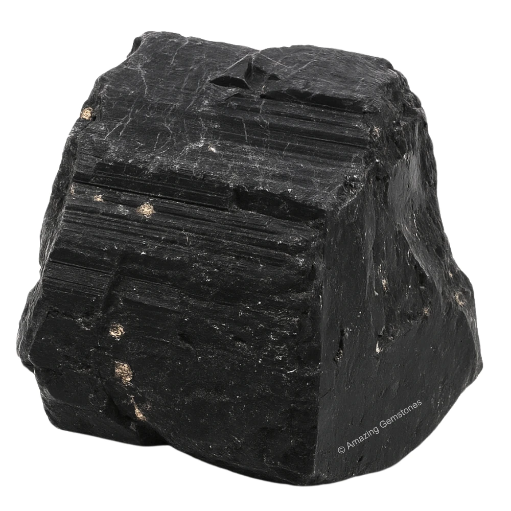 Black Tourmaline Raw Crystals (5 Pieces)