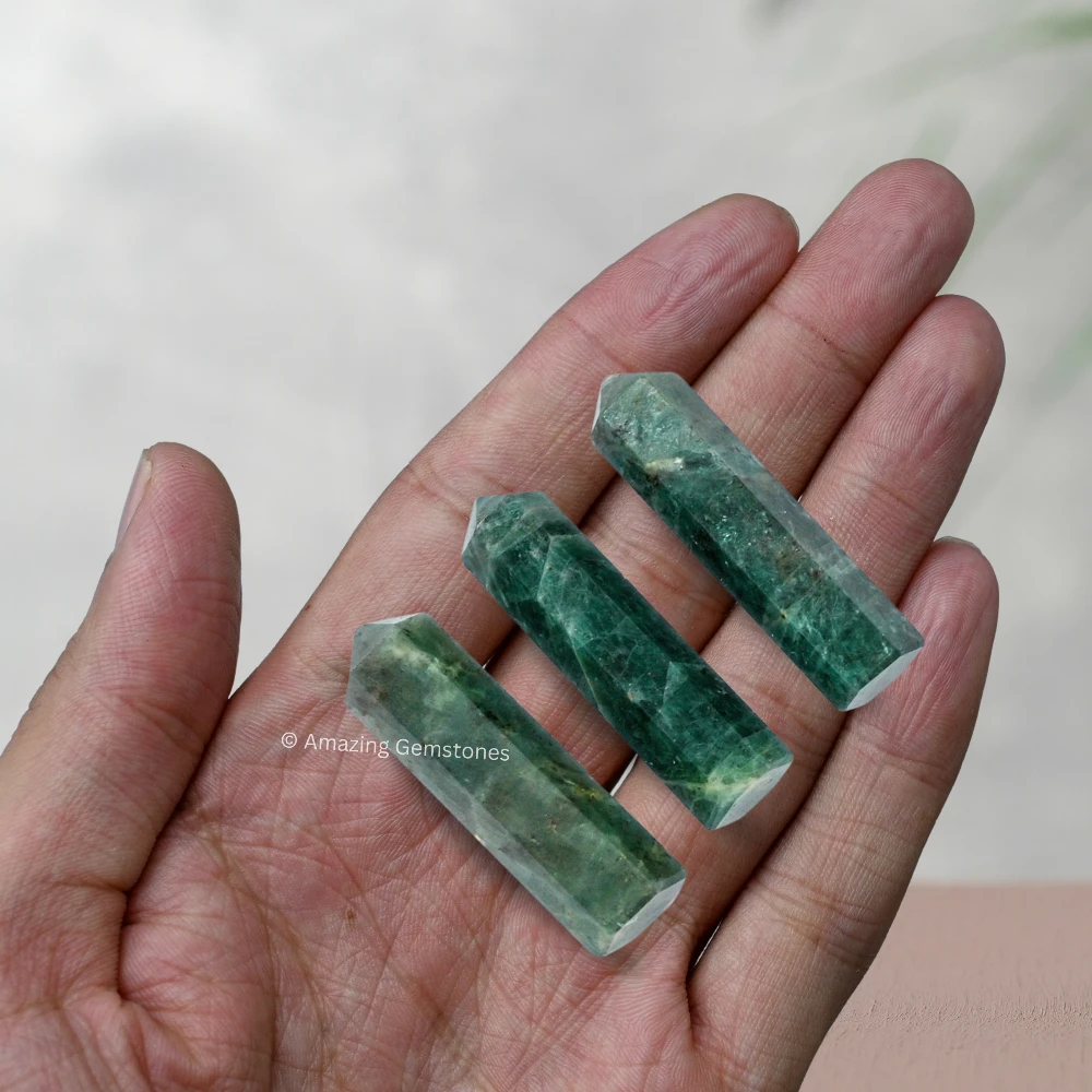 Chrome Diopside Pencil Points (Set of 3)