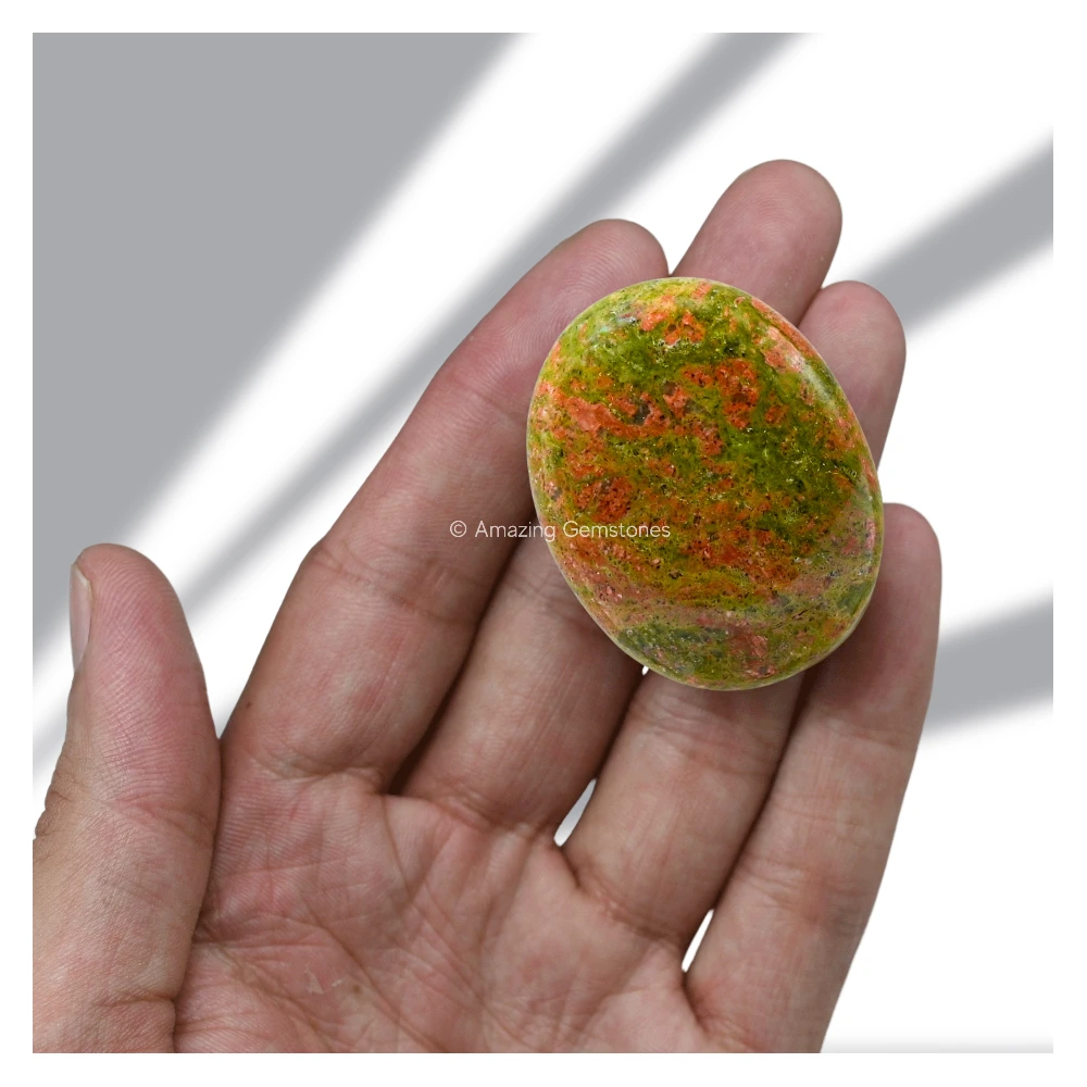 Unakite Palm Stone