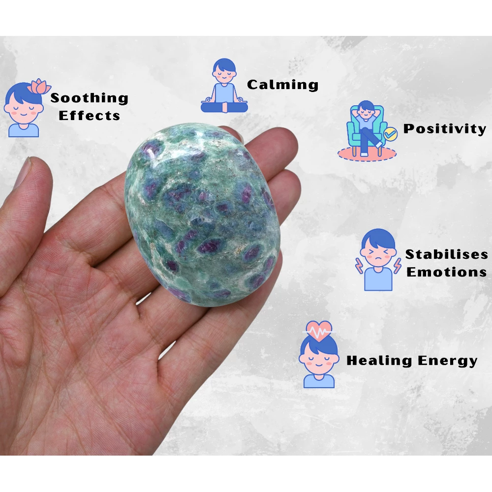 Ruby Zoisite Palm Stone (Large)
