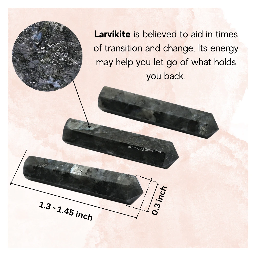 Larvikite Pencil Points (Set of 50)