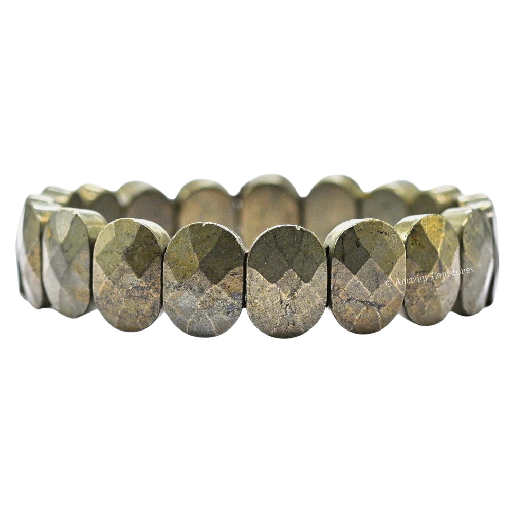 Pyrite Bracelet (Oval Faceted)