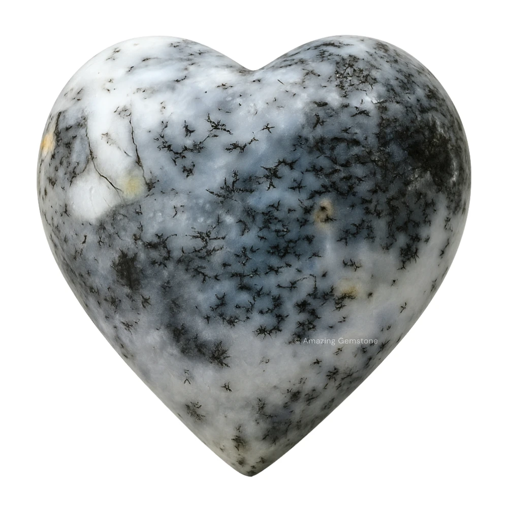 Dendrite Opal Heart