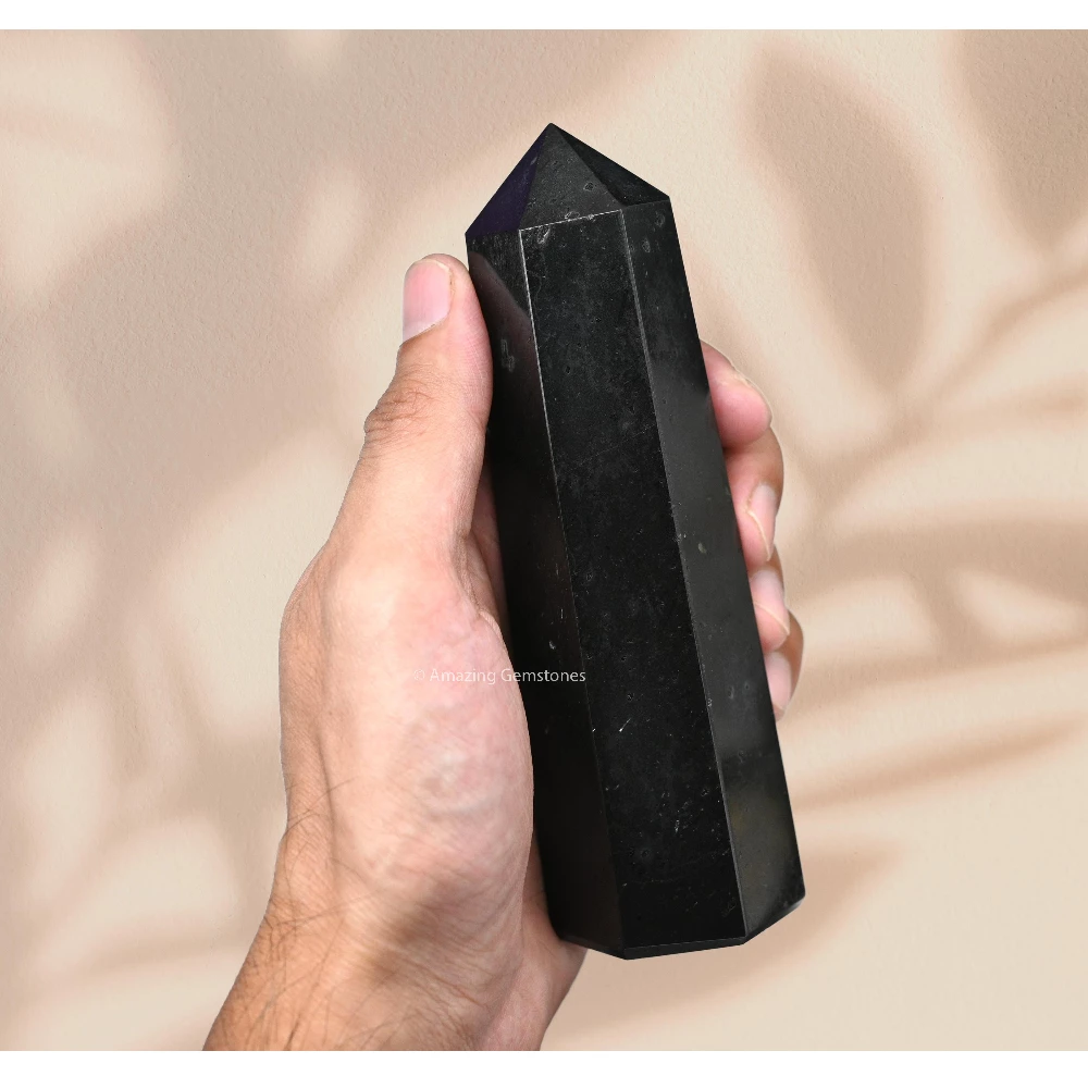 Black Tourmaline Tower (5.5" to 6" INCH)