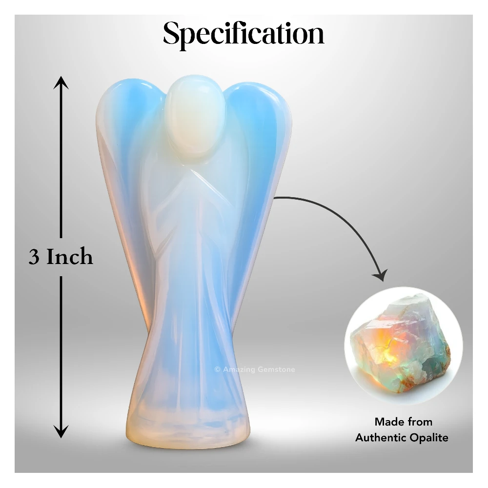 Opalite Angel Figurine (3 Inch)