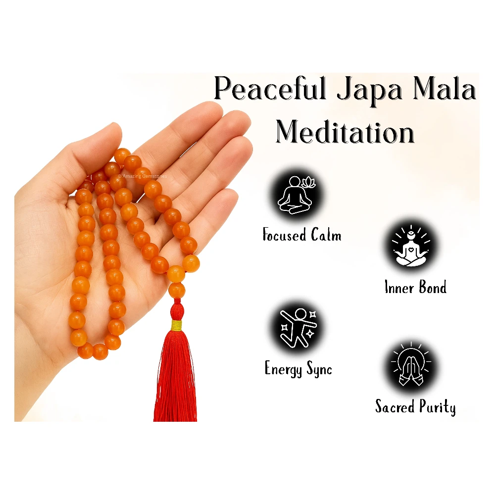 Red Aventurine Mala (Without Knot)