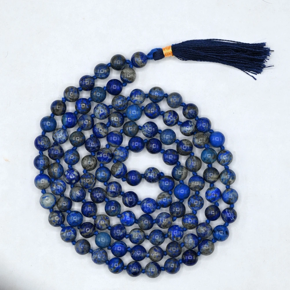 Lapis Lazuli Mala (Hand Knotted)