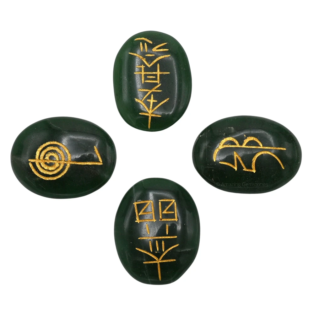 Green Aventurine (Dark) Usui Reiki Set