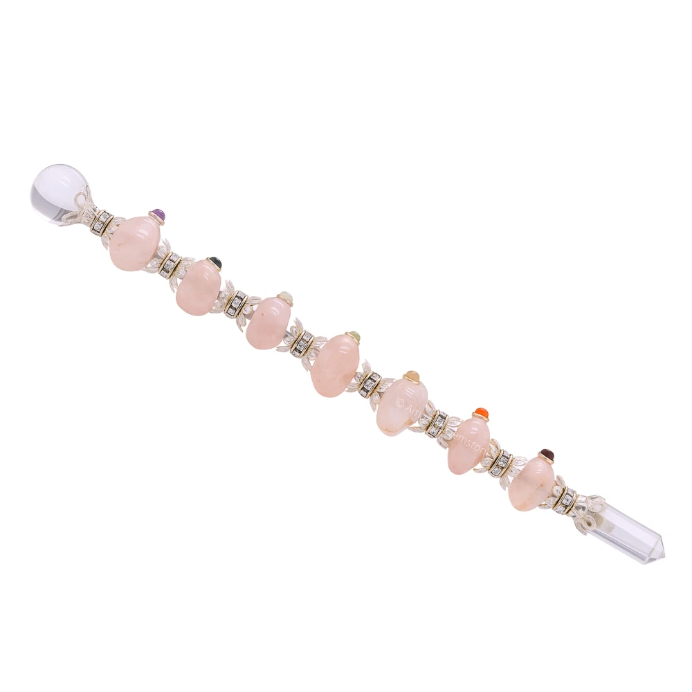 Rose Quartz Tumbled Healing Wand