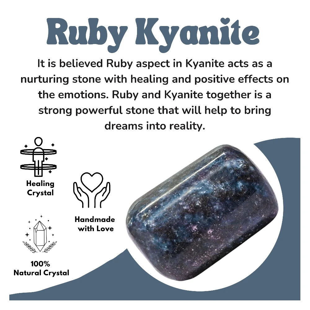 Tumbled Ruby Kyanite Stone Crystals (1000+ Carats)