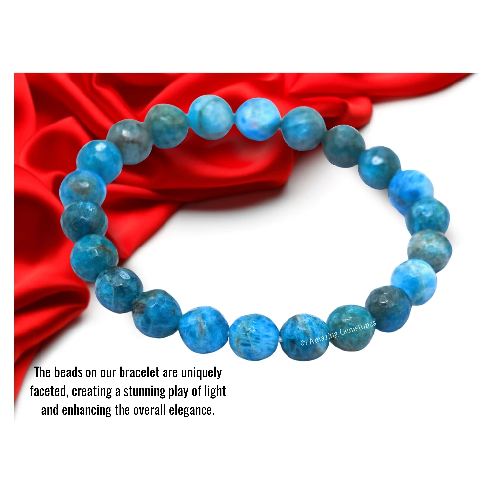 Apatite Bracelet (Faceted) (Stretchable)