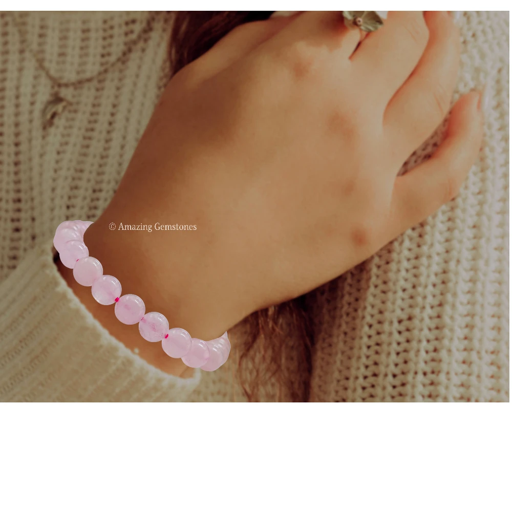 Rose Quartz Bracelet (Stretchable)