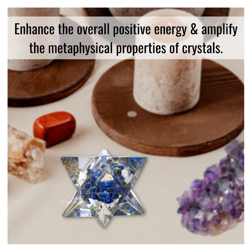 Lapis Lazuli Orgone Merkaba - 1 Inch