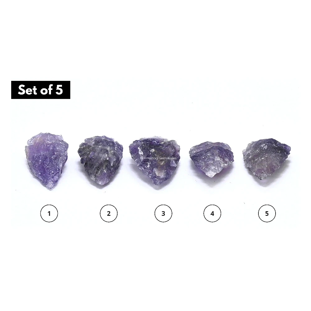 Amethyst Crystal Arrowhead - 1" to 1.5" (5 Pieces)