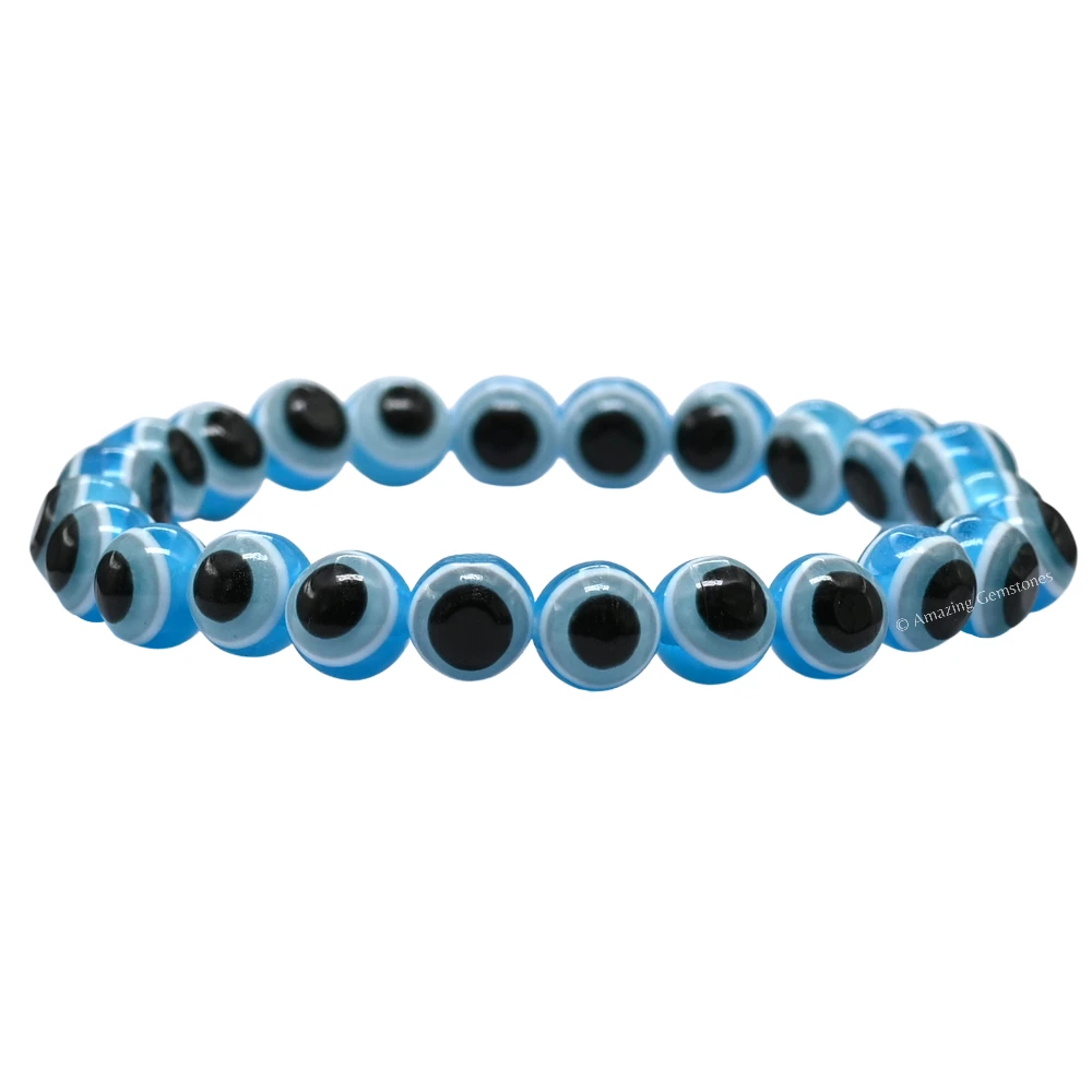 Sky Blue Evil Eye Bracelet