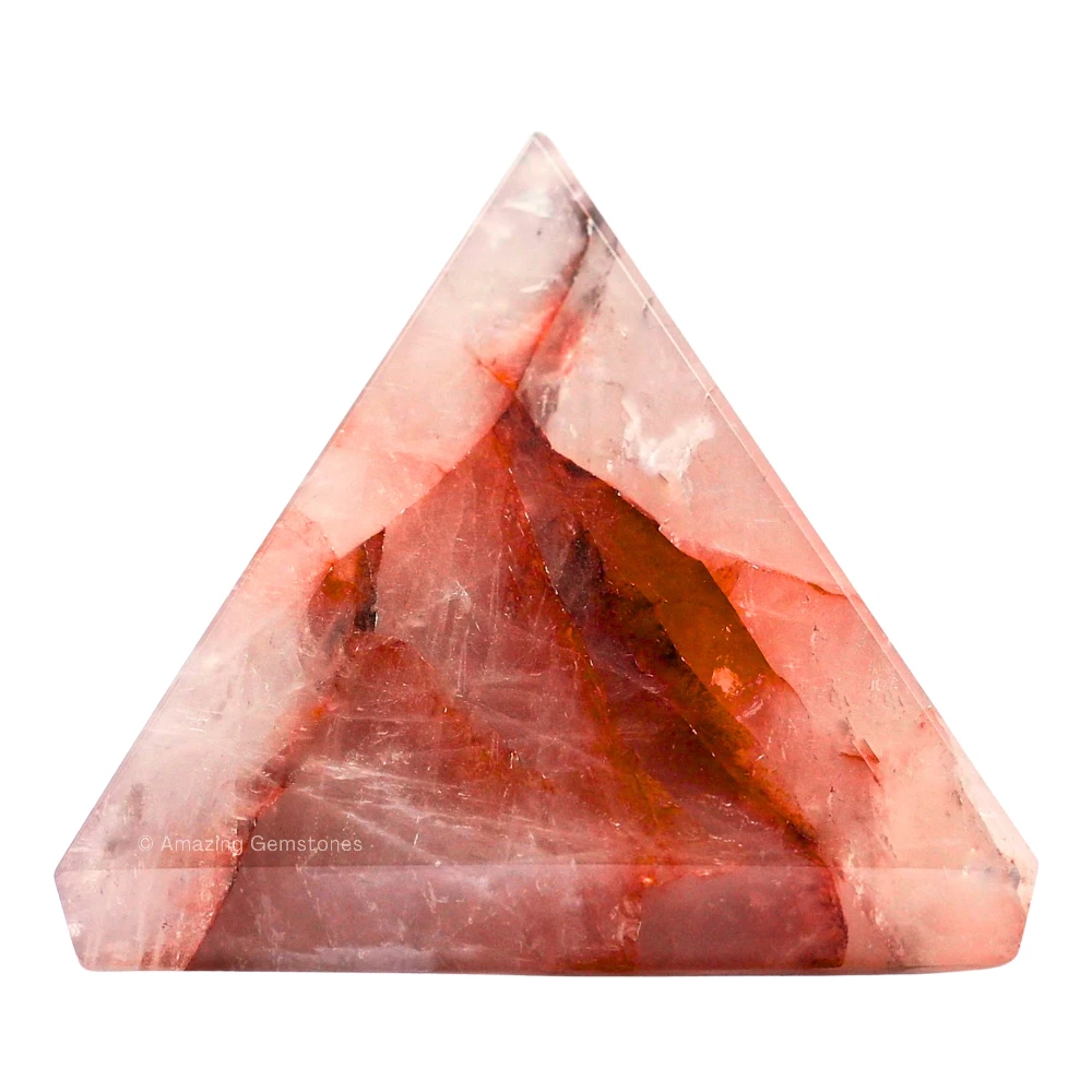 Red Hematoid Quartz Pyramid (1 Inch)