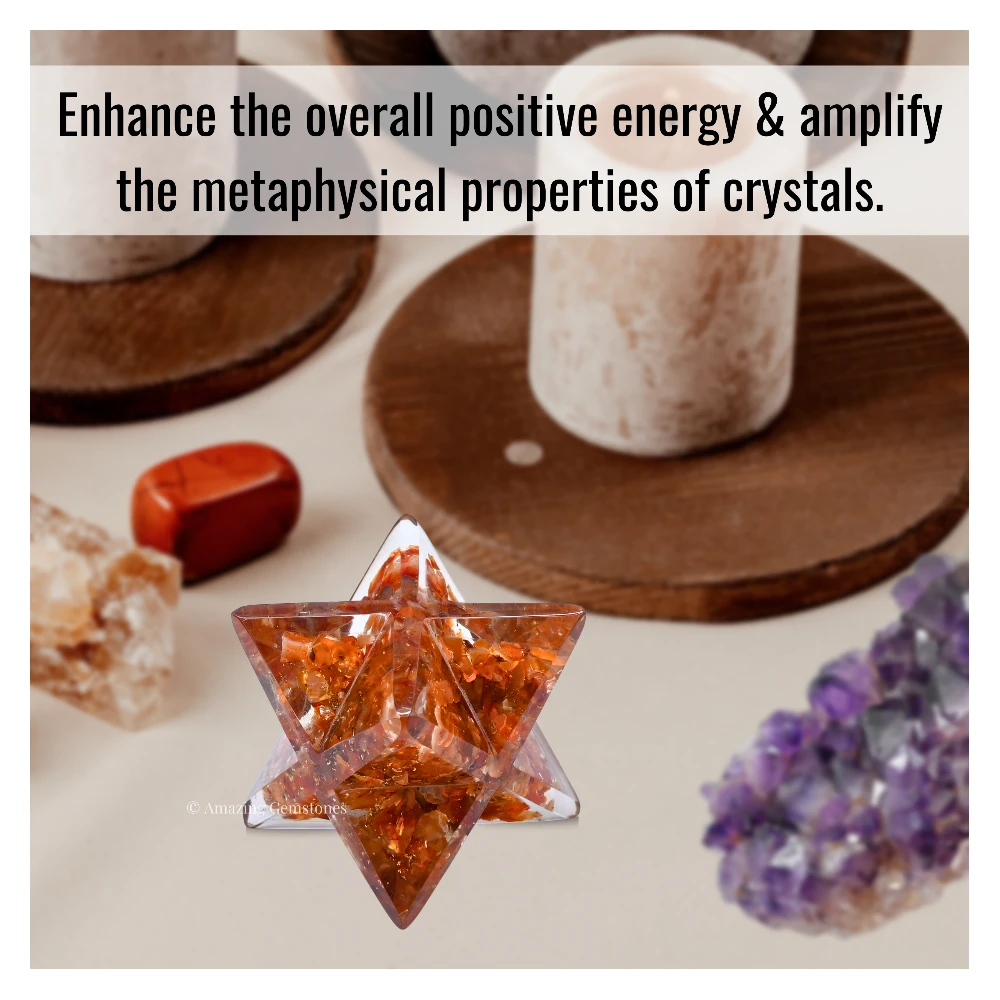 Carnelian Orgone Merkaba