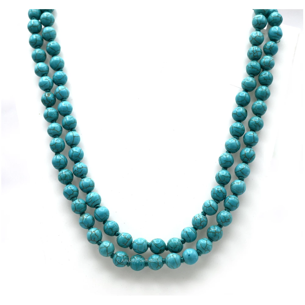 Turquoise Mala (Hand Knotted)