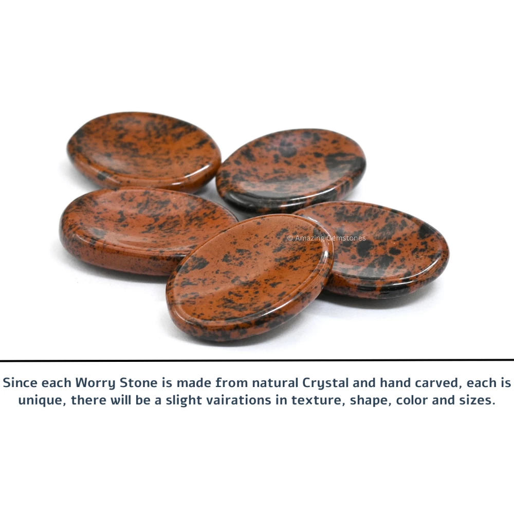 Mahogany Obsidian Worry Stone