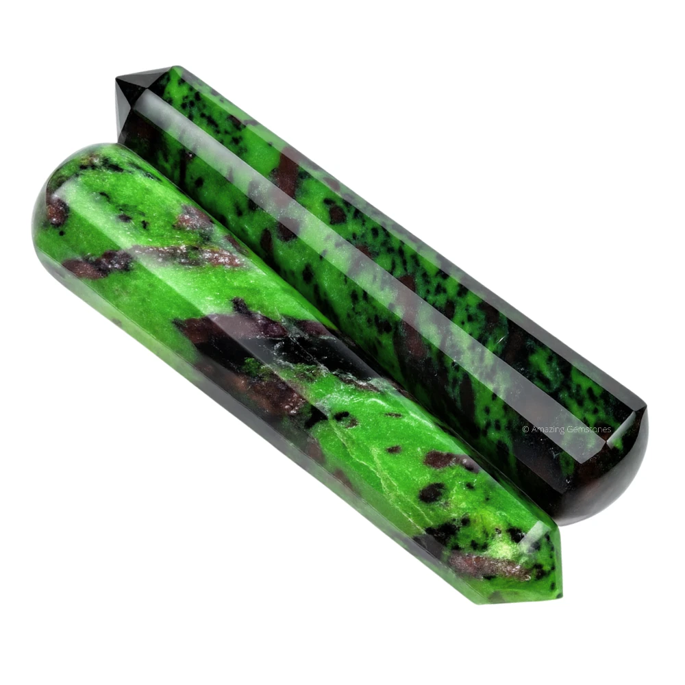 Ruby Zoisite Wand (Faceted)