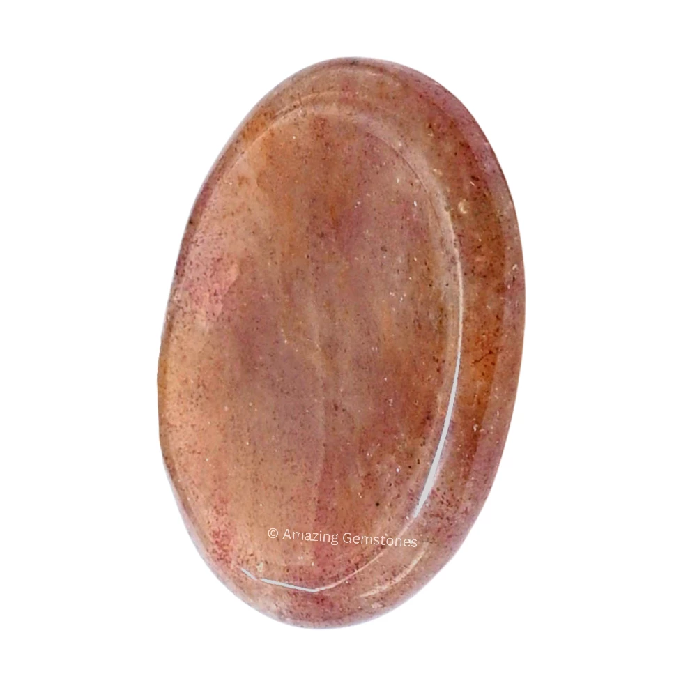 Strawberry Quartz Worry Stone