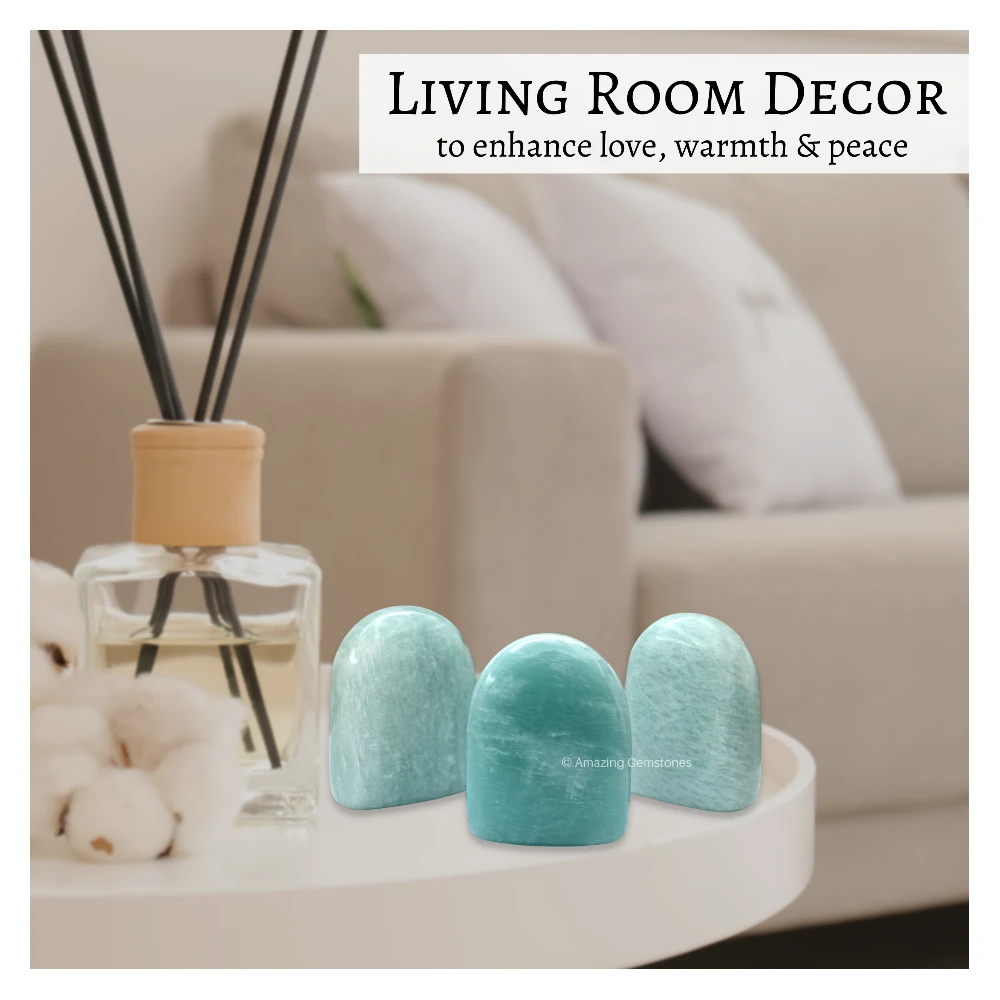 Amazonite Standing Palm Stone (Regular)