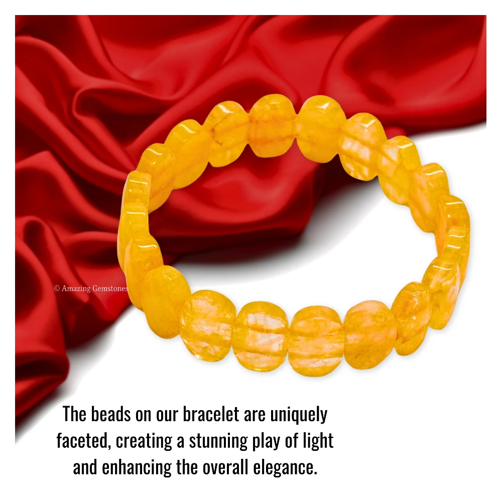 Citrine Faceted Bracelet - Oval Stone