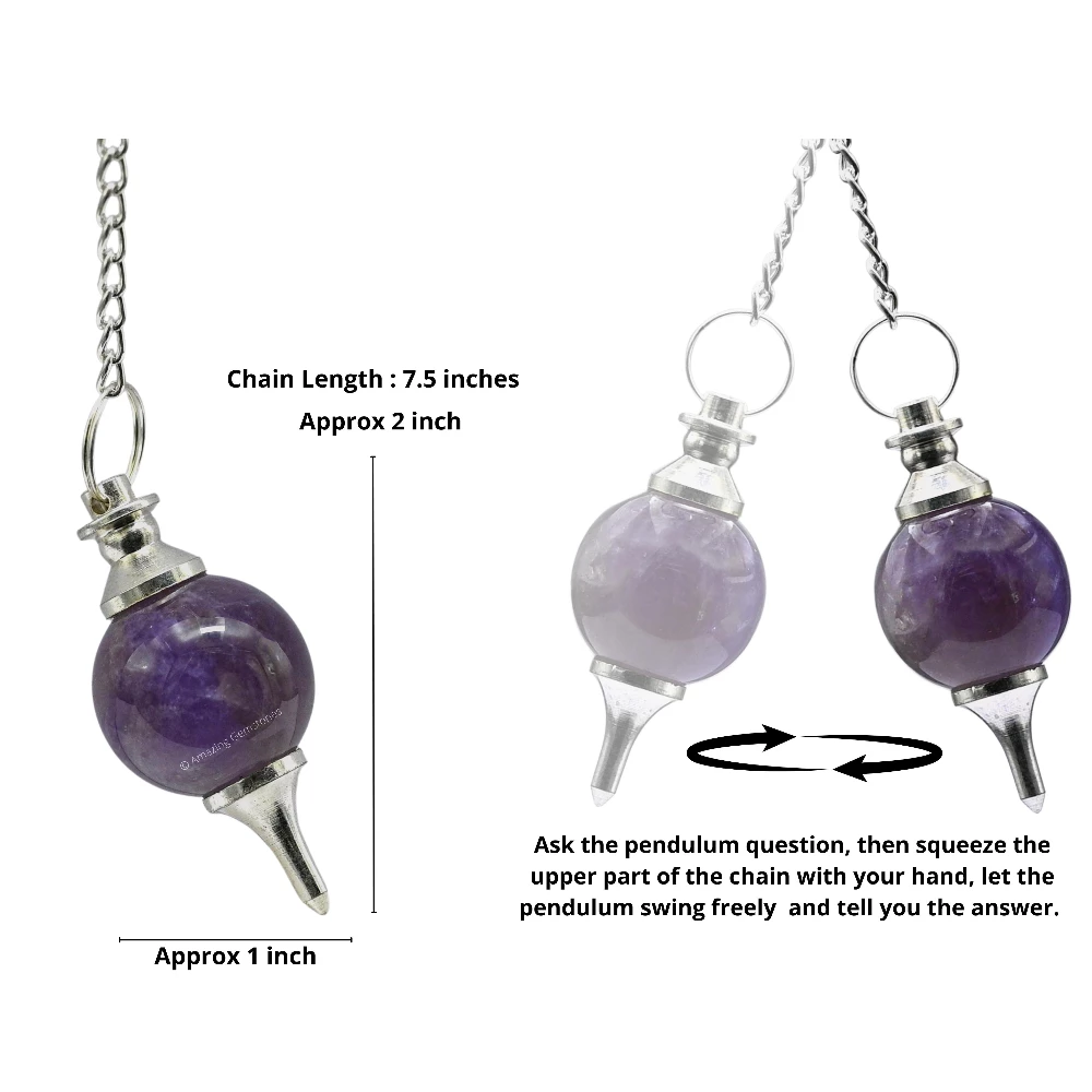 Amethyst Ball Pendulum
