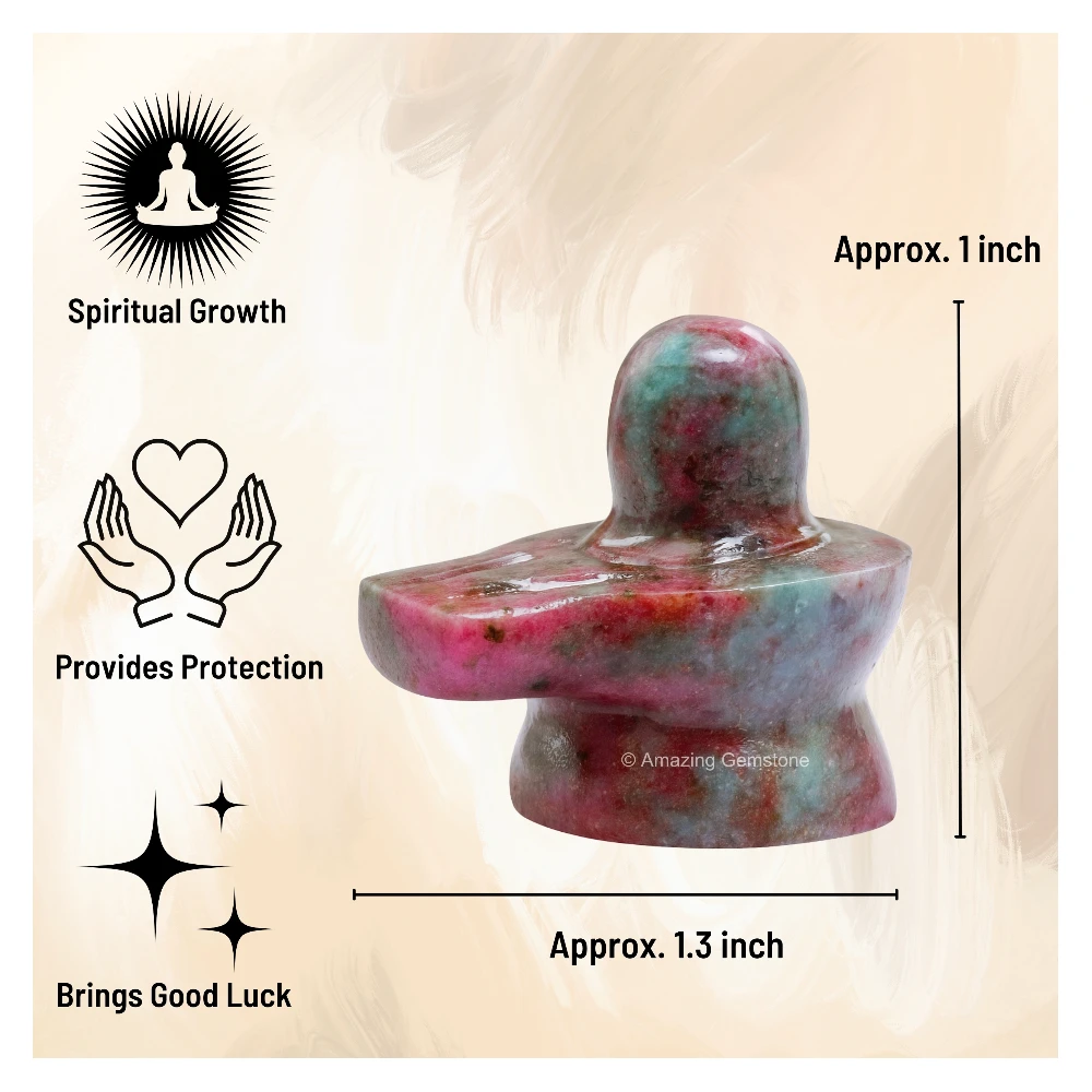 Ruby Kyanite Shivling