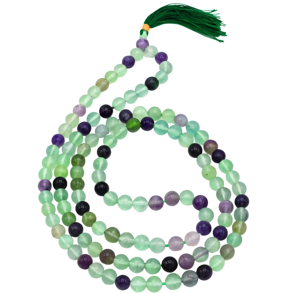 Multi Fluorite 108 Beads Japa Mala