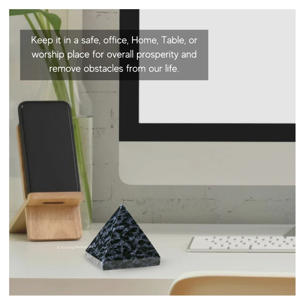 Indigo Gabbro Pyramid (2 Inch)