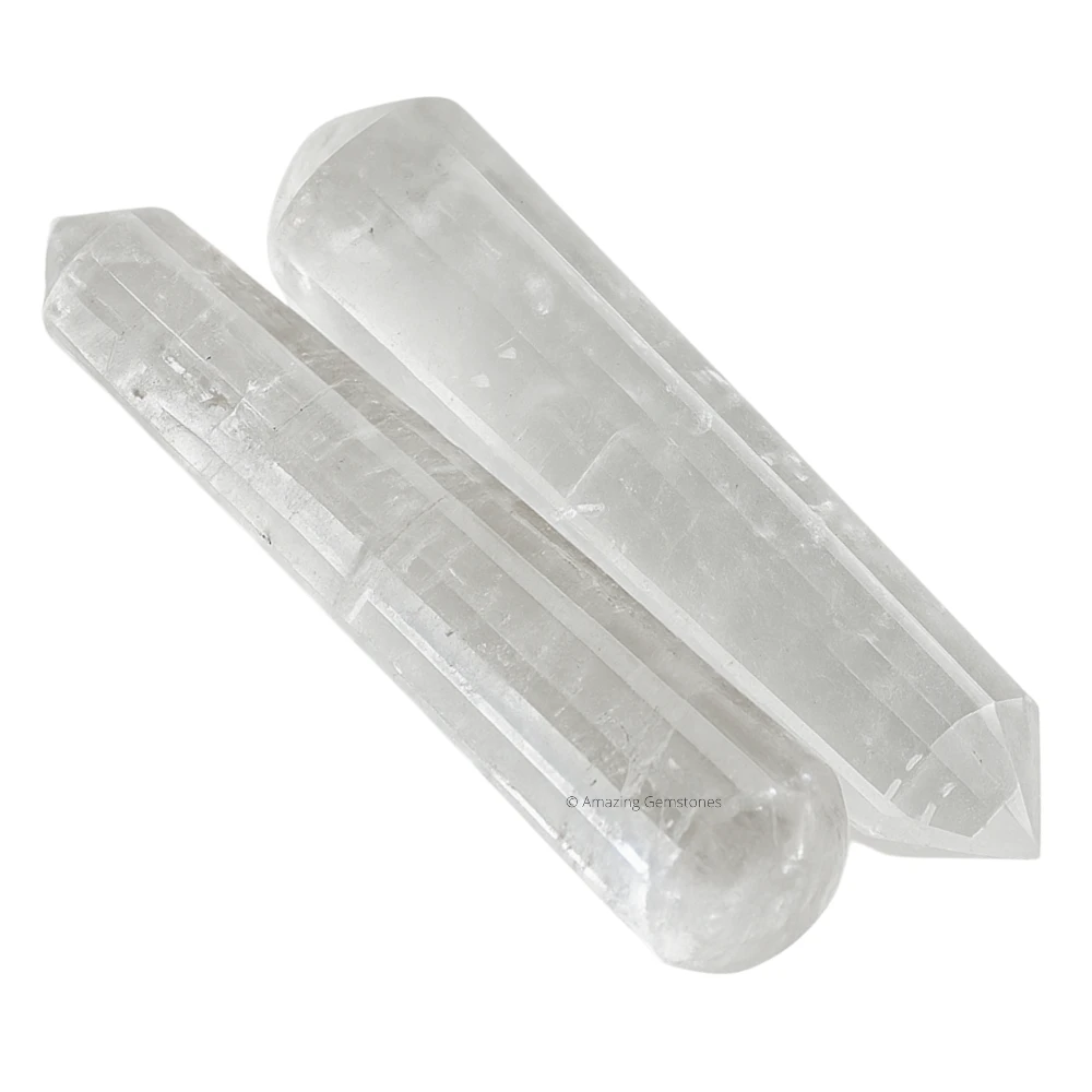 Clear Quartz Wand (Faceted)